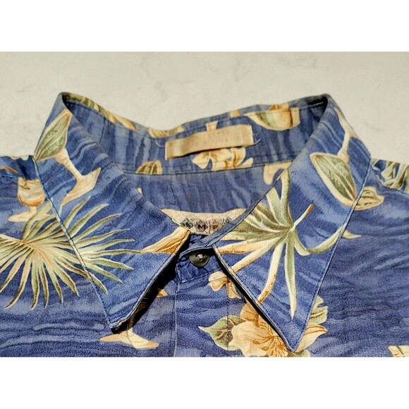 Campia Moda Men's 2XL Hawaiian Shirt SHORT SLEEVE XXL NWOT Palm Trees & Drinks - Picture 8 of 11
